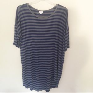Lularoe Stripe Short Sleeve High Low